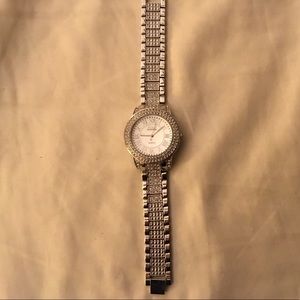 🌹4 for $20!! Silver and CZ Wristwatch